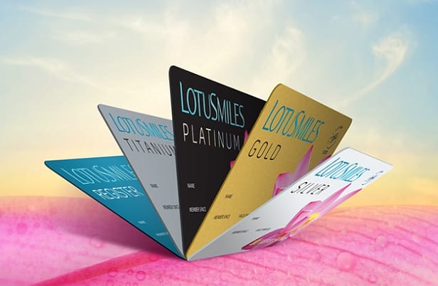 Các hạng thẻ hội viên Lotusmiles